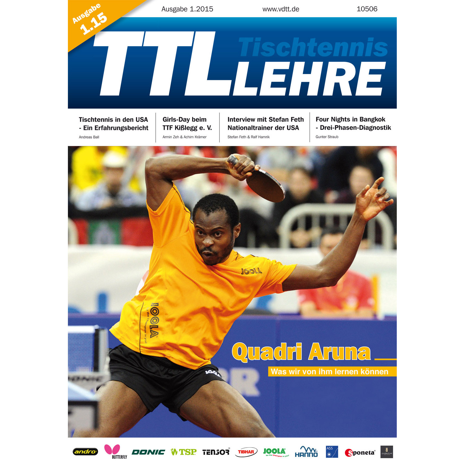 VDTT-Zeitschrift Tischtennislehre - Ausgabe: 2015-01