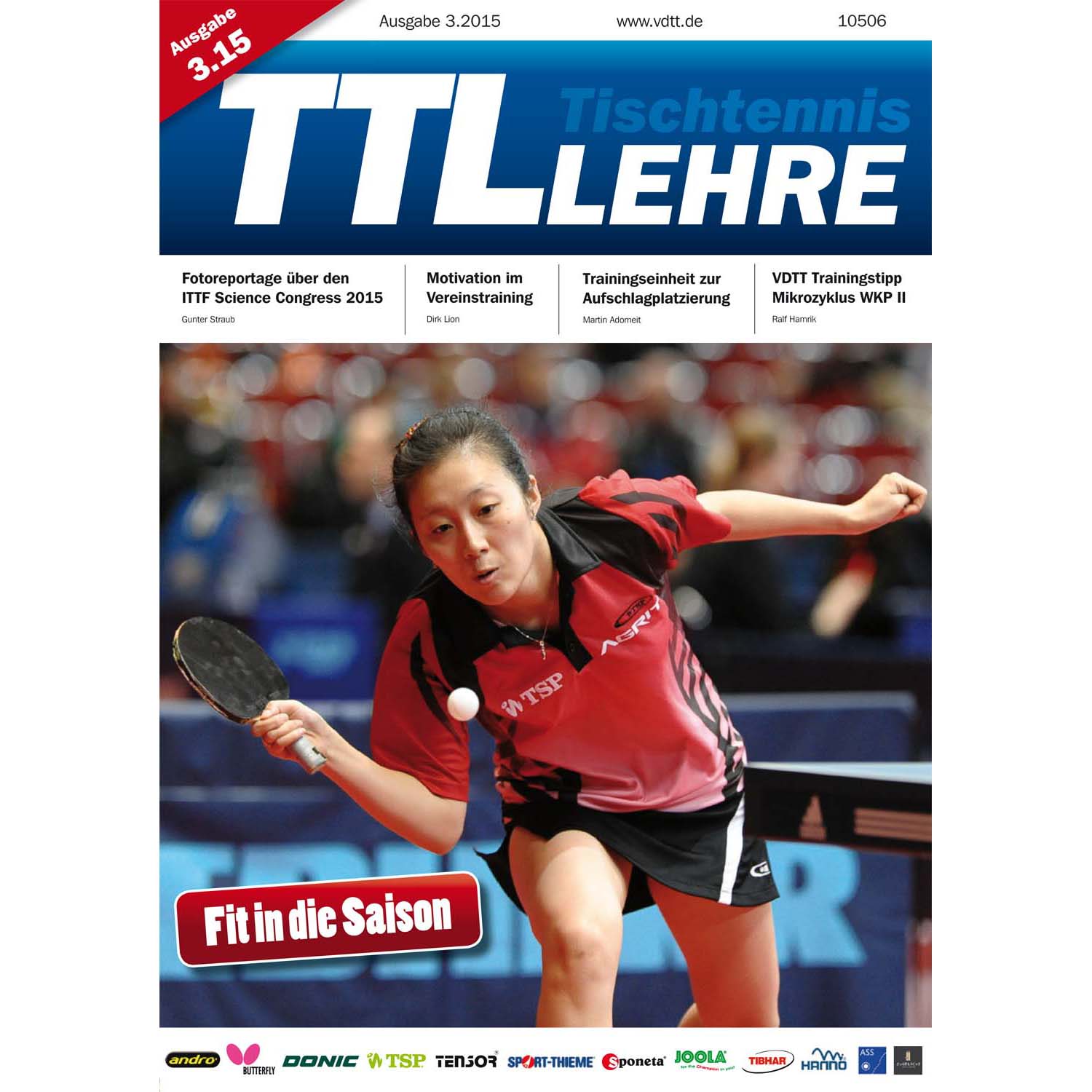 VDTT-Zeitschrift Tischtennislehre - Ausgabe: 2015-03