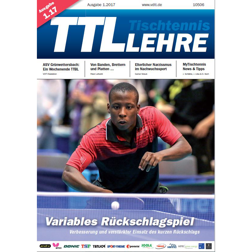 VDTT-Zeitschrift Tischtennislehre - Ausgabe: 2017-01