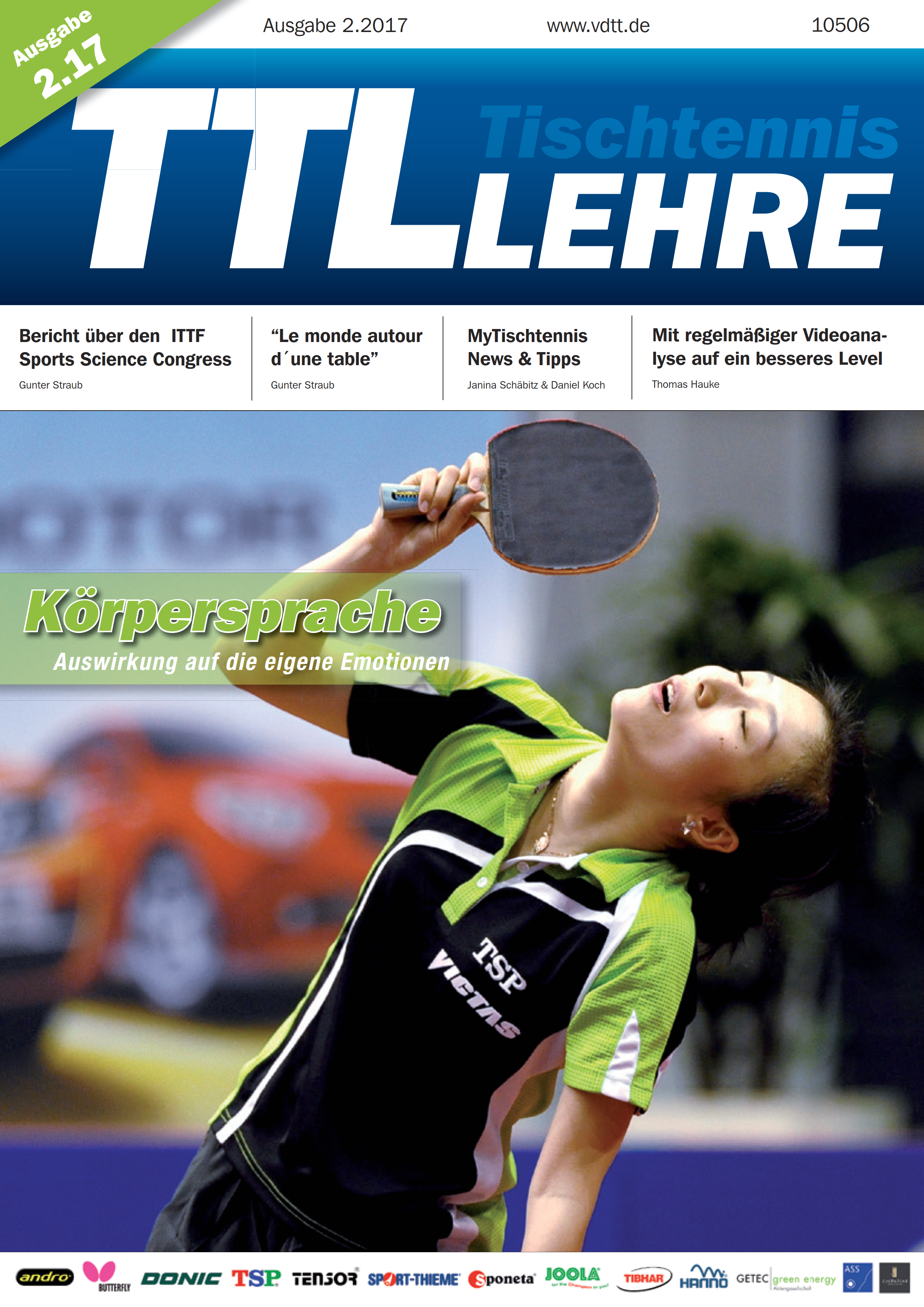 VDTT-Zeitschrift Tischtennislehre - Ausgabe: 2017-02