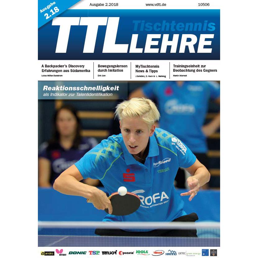 VDTT-Zeitschrift Tischtennislehre - Ausgabe: 2018-02