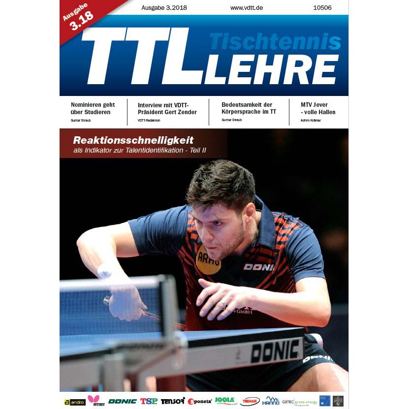 VDTT-Zeitschrift Tischtennislehre - Ausgabe: 2018-03