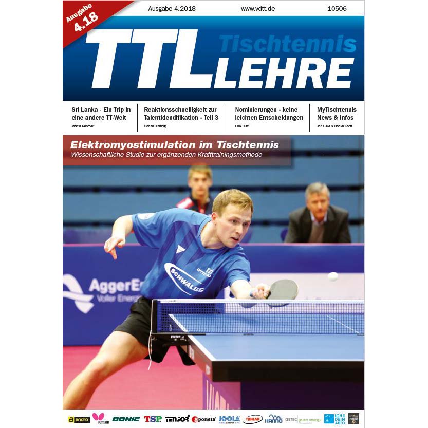 VDTT-Zeitschrift Tischtennislehre - Ausgabe: 2018-04