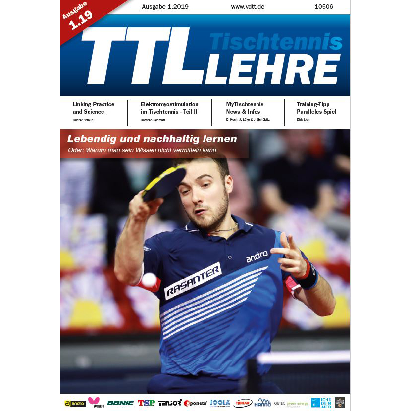 VDTT-Zeitschrift Tischtennislehre - Ausgabe: 2019-01